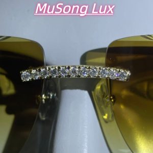 VVS Moissanite Cartier horn glasses
