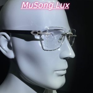 VVS Moissanite Cartier horn glasses