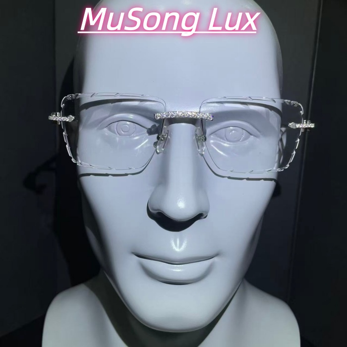VVS Moissanite Cartier horn glasses