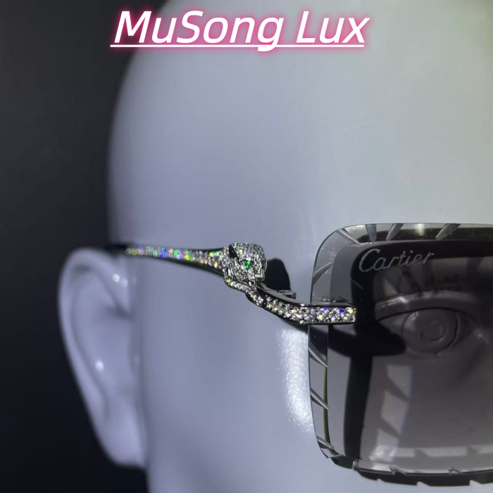 VVS Moissanite Cartier leopard glasses