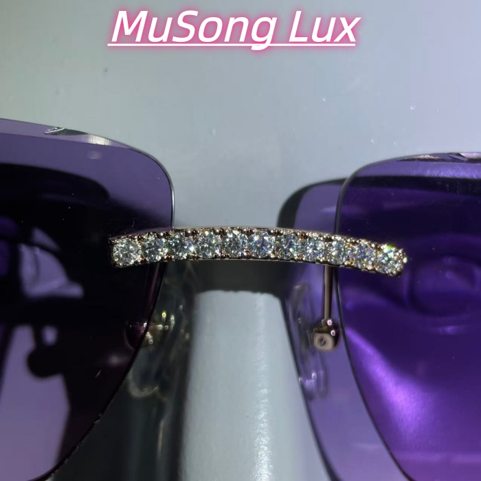 VVS Moissanite Cartier leopard glasses