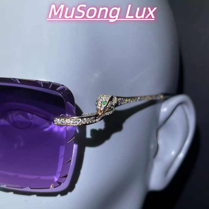 VVS Moissanite Cartier leopard glasses