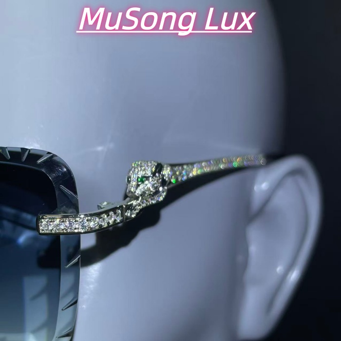 VVS Moissanite Cartier leopard glasses