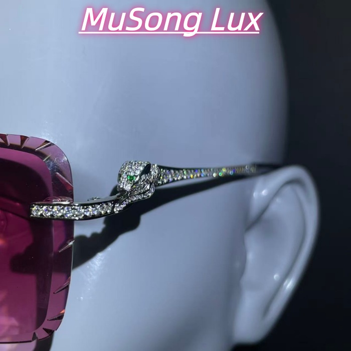 VVS Moissanite Cartier leopard glasses