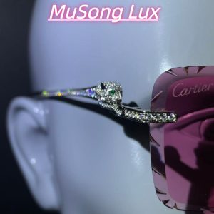 VVS Moissanite Cartier leopard glasses