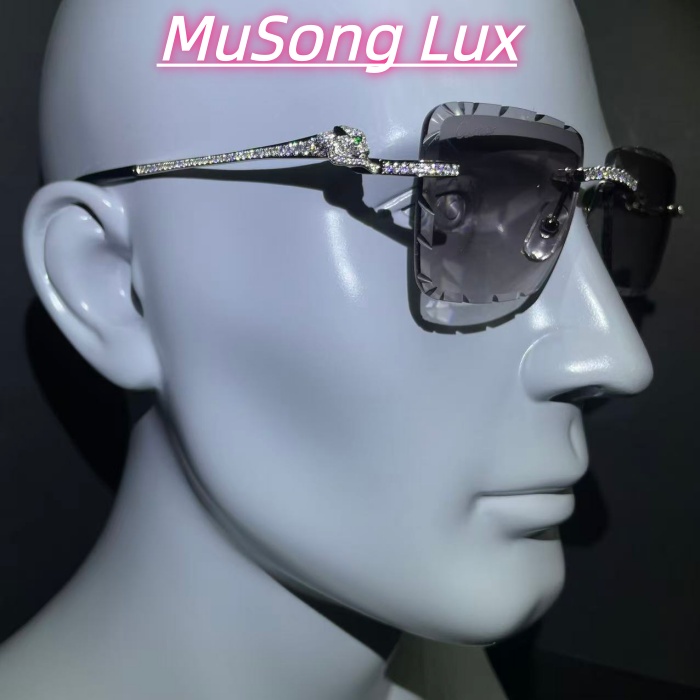 VVS Moissanite Cartier leopard glasses