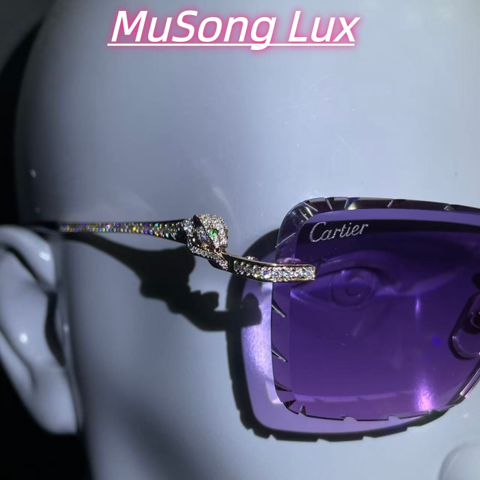 VVS Moissanite Cartier leopard glasses