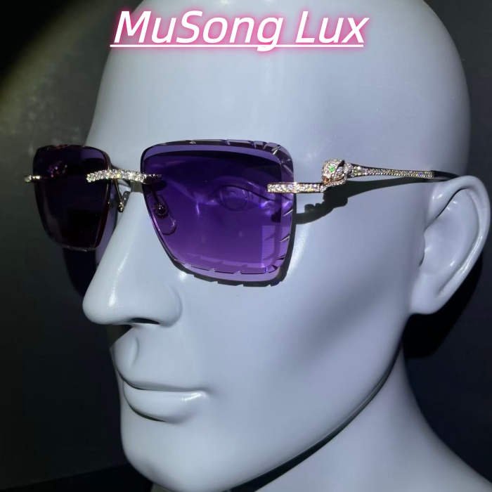 VVS Moissanite Cartier leopard glasses