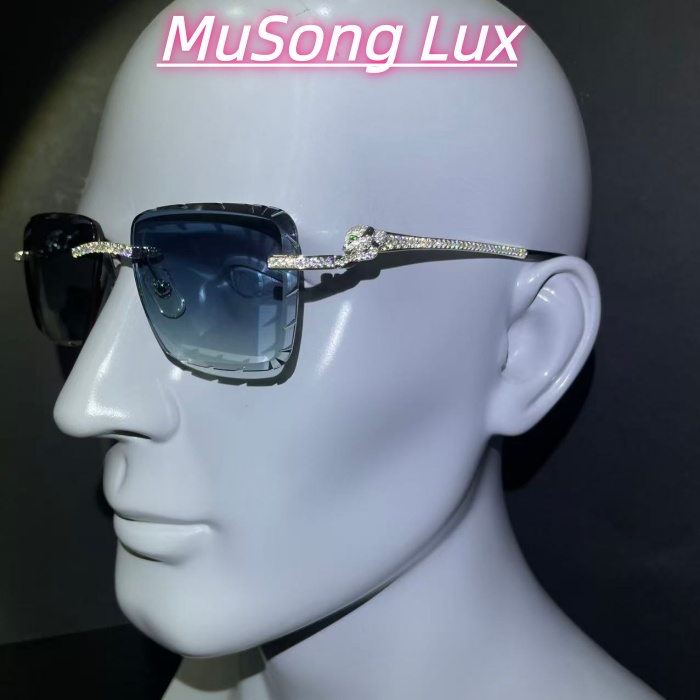 VVS Moissanite Cartier leopard glasses