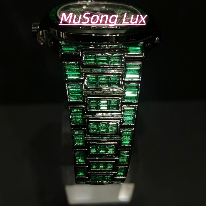 VVS Moissanite Patek Philippe 5711 Green Gemstone